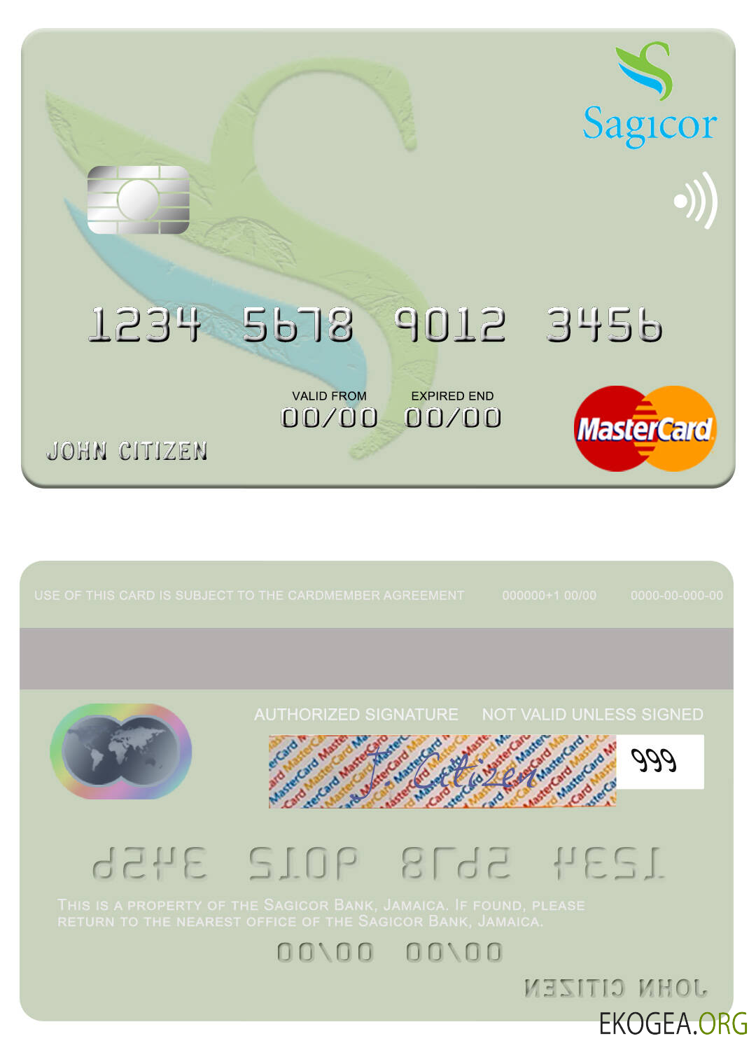 Mastercard de la Jamaïque Sagicor Bank